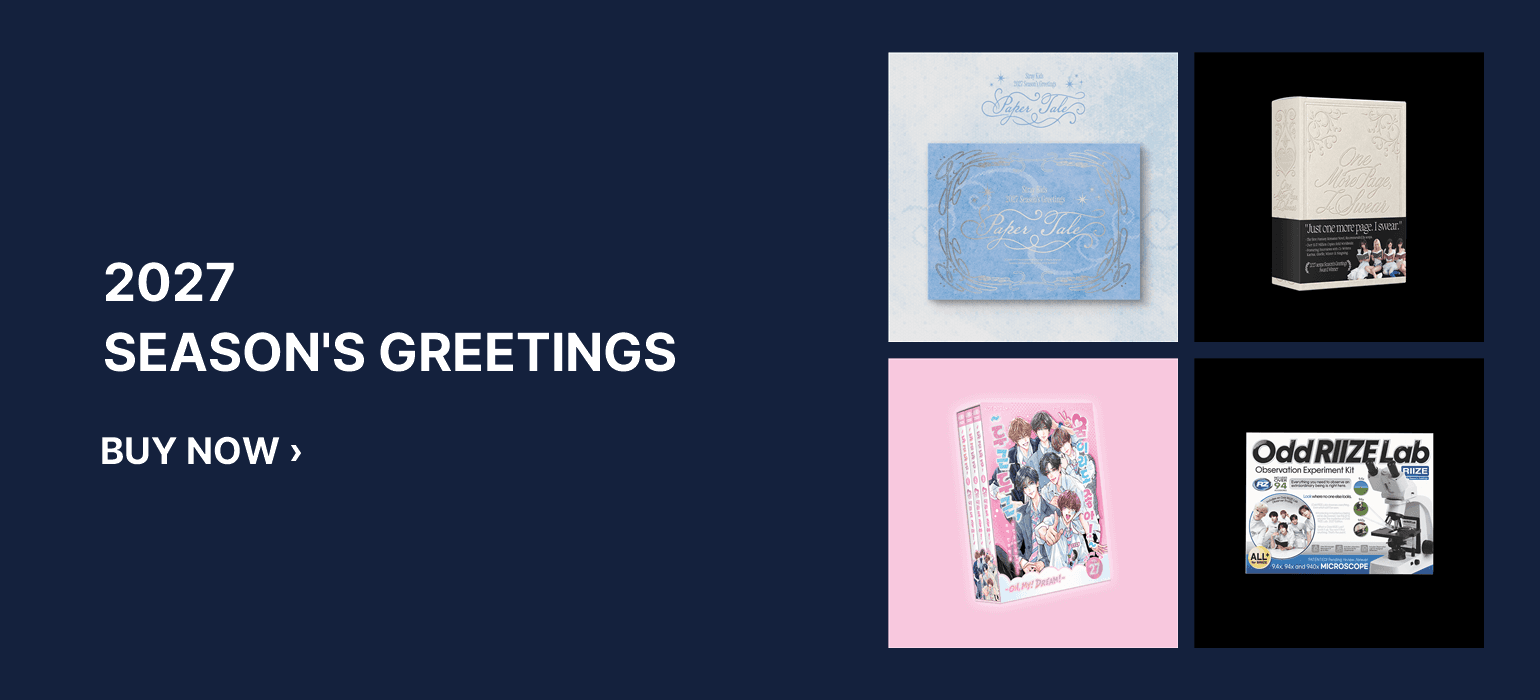 2027 Season's Greetings - Stray Kids, aespa, NCT DREAM, RIIZE, NCT WISH, Hearts2Hearts, KANGDANIEL, ZEROBASEONE and izna