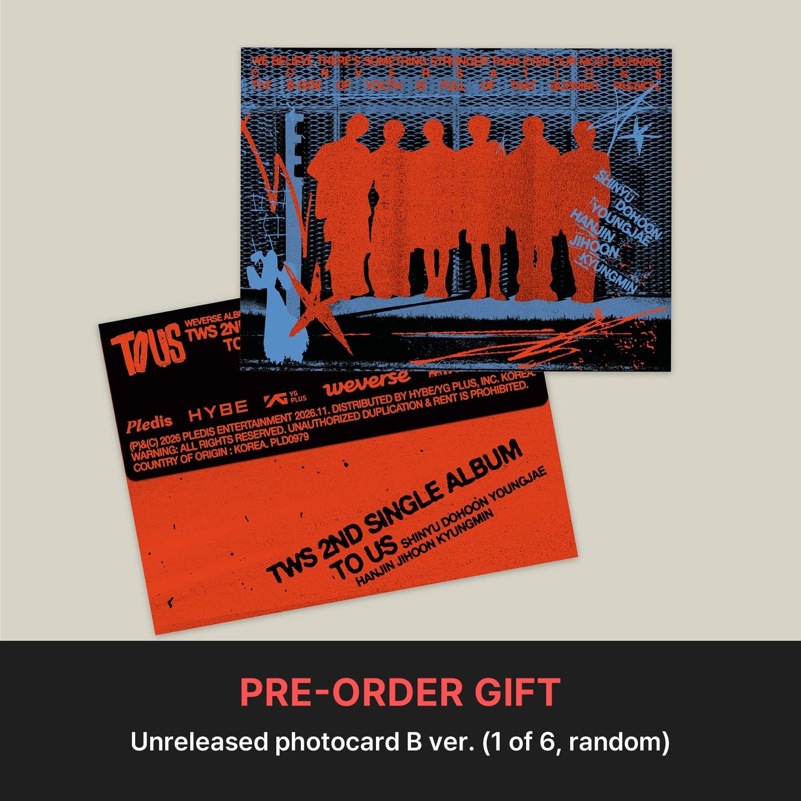 TWS TO US with pre-order gift