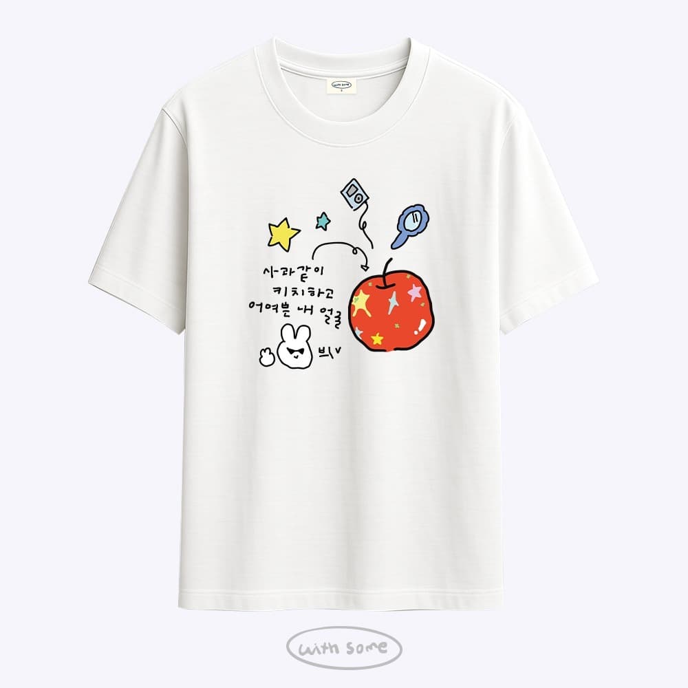 WITHSOME Kitschy & Pretty Apple Graphic T-Shirt