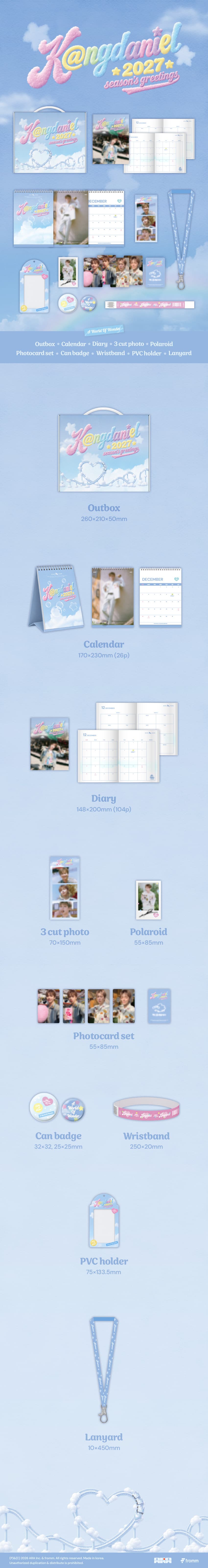 KANGDANIEL 2027 SEASON'S GREETINGS contents
