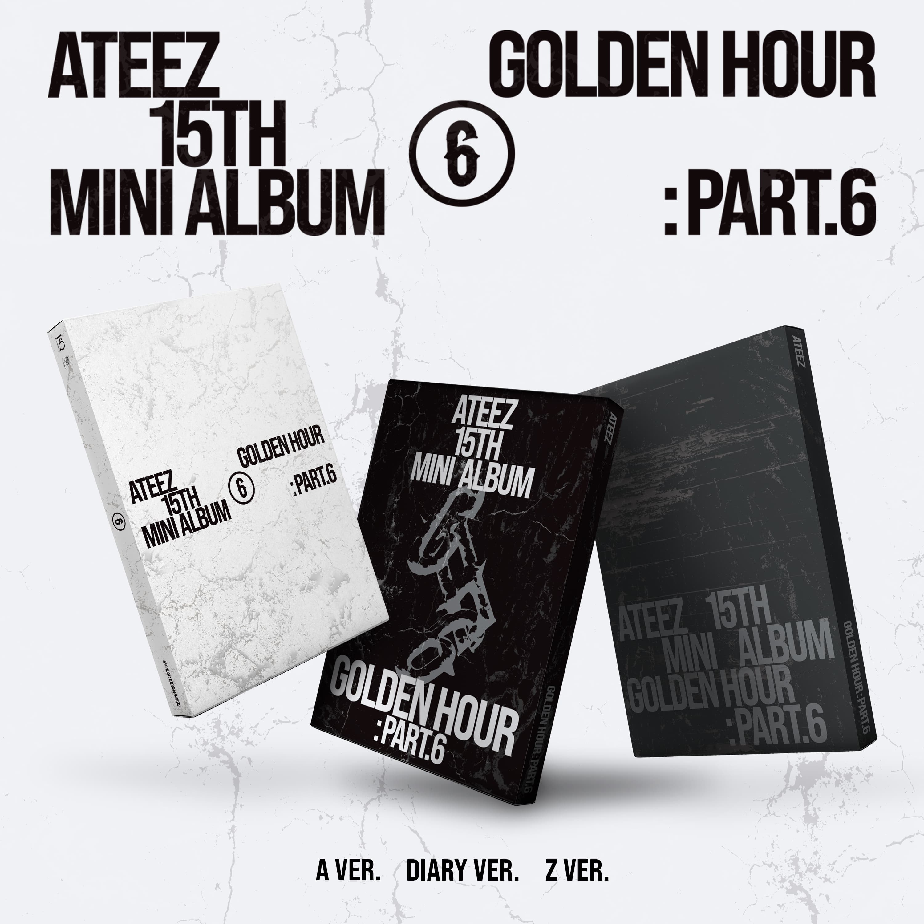 ATEEZ GOLDEN HOUR : Part.6 - official thumbnail (3 versions)