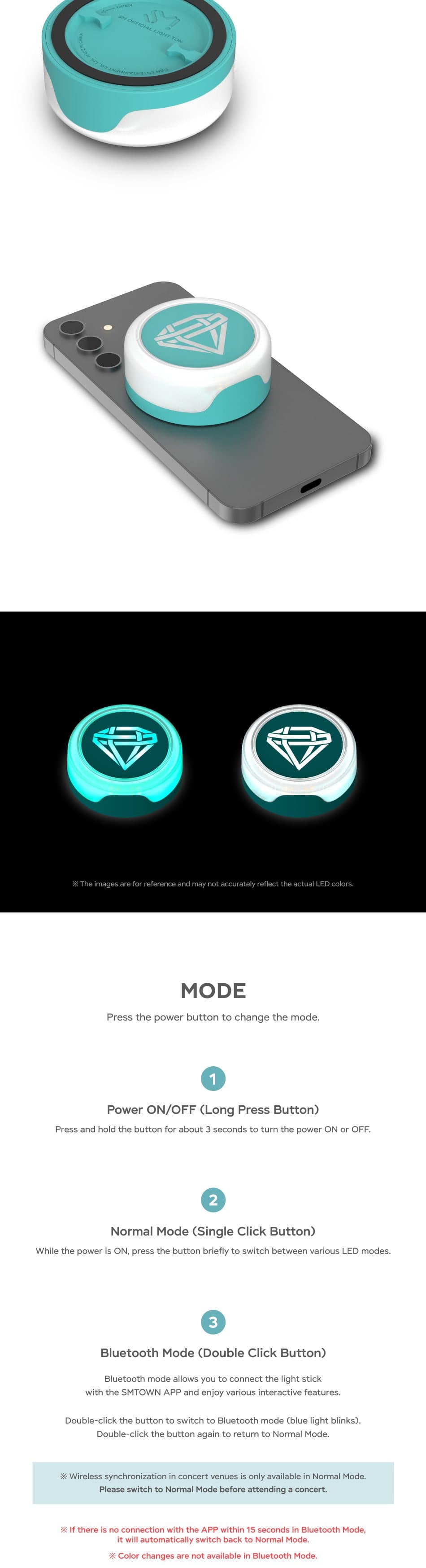 SHINee Official Light Tok product details 2