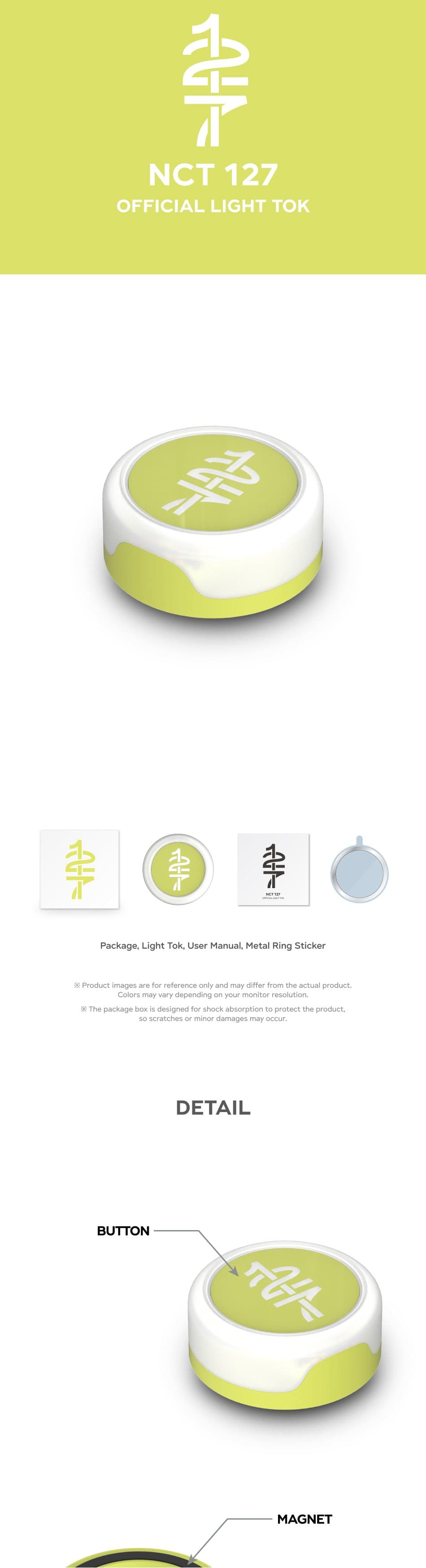 NCT 127 Official Light Tok product details