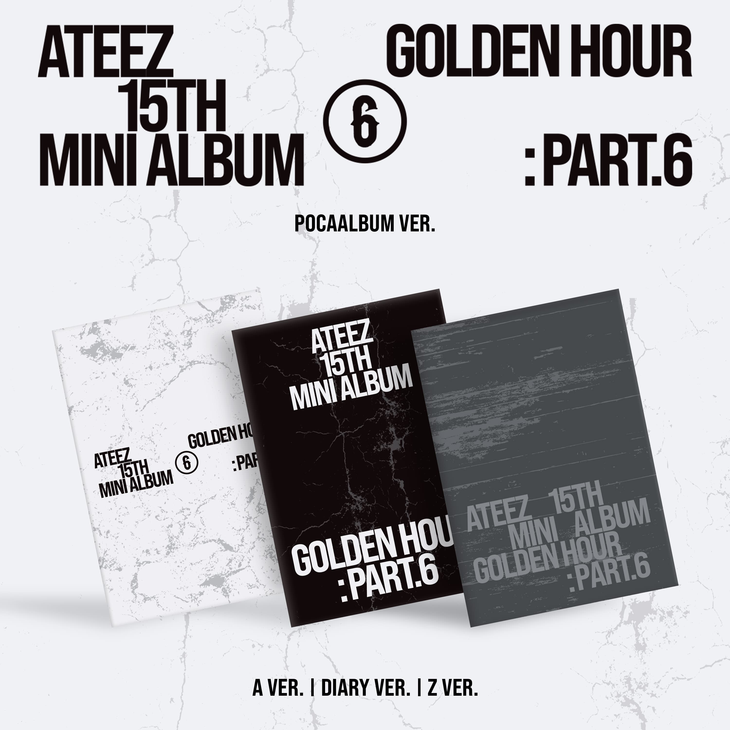 ATEEZ GOLDEN HOUR : Part.6 POCAALBUM - official thumbnail (3 versions)