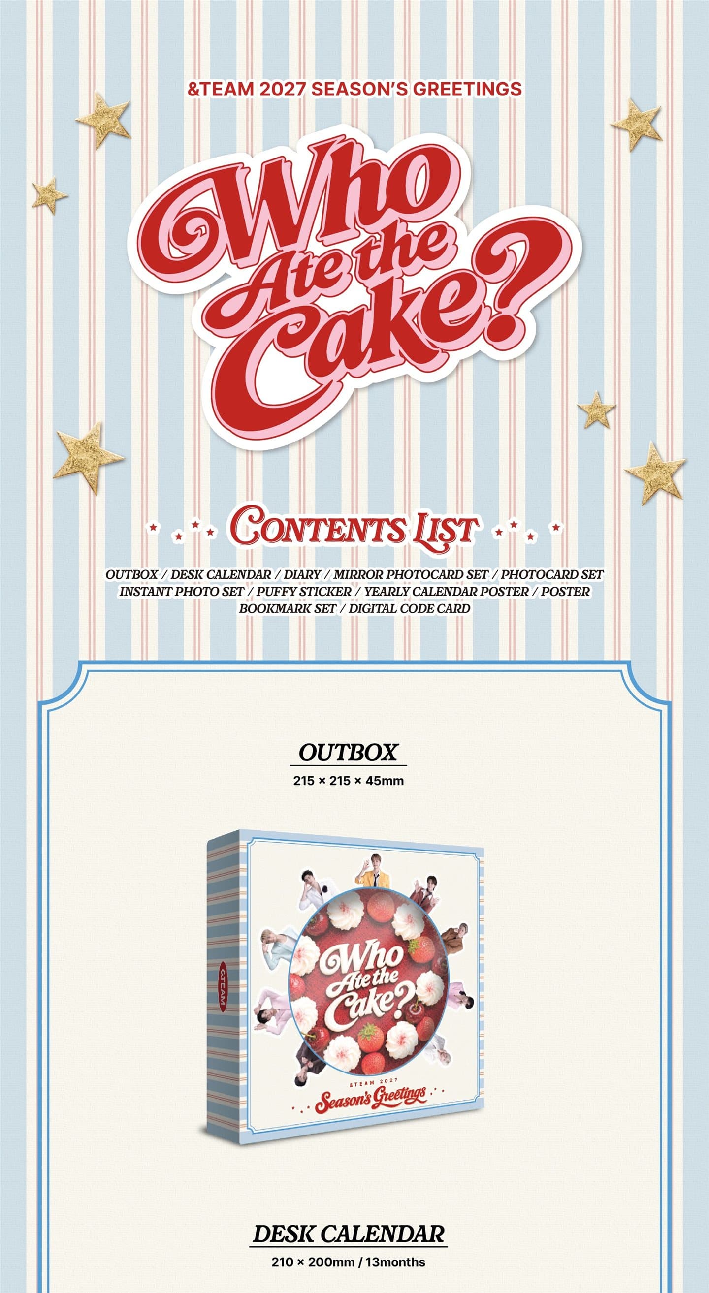 &TEAM 2027 Season's Greetings contents - part 1