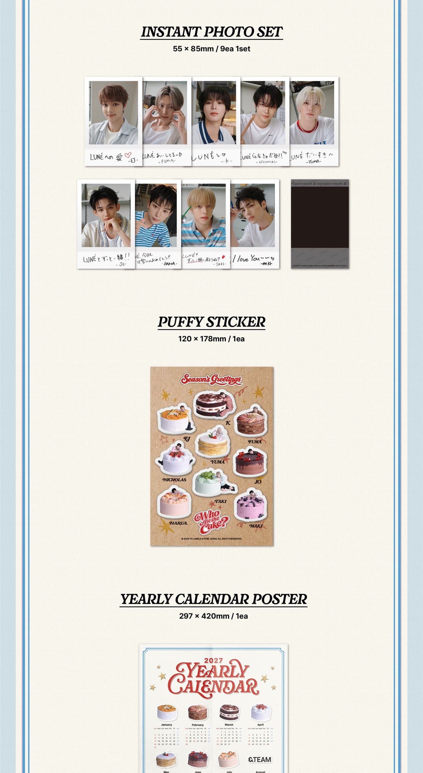 &TEAM 2027 Season's Greetings contents - part 4
