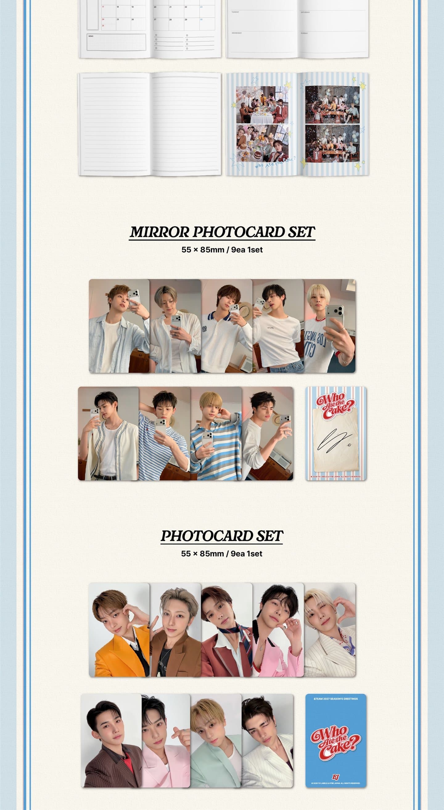 &TEAM 2027 Season's Greetings contents - part 3