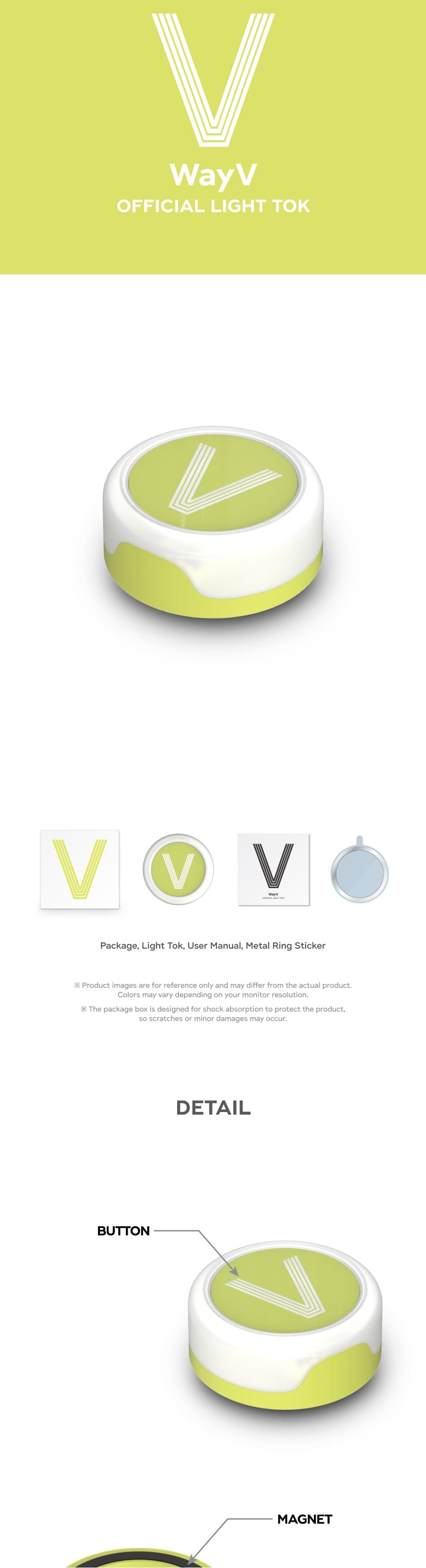 WayV Official Light Tok product details