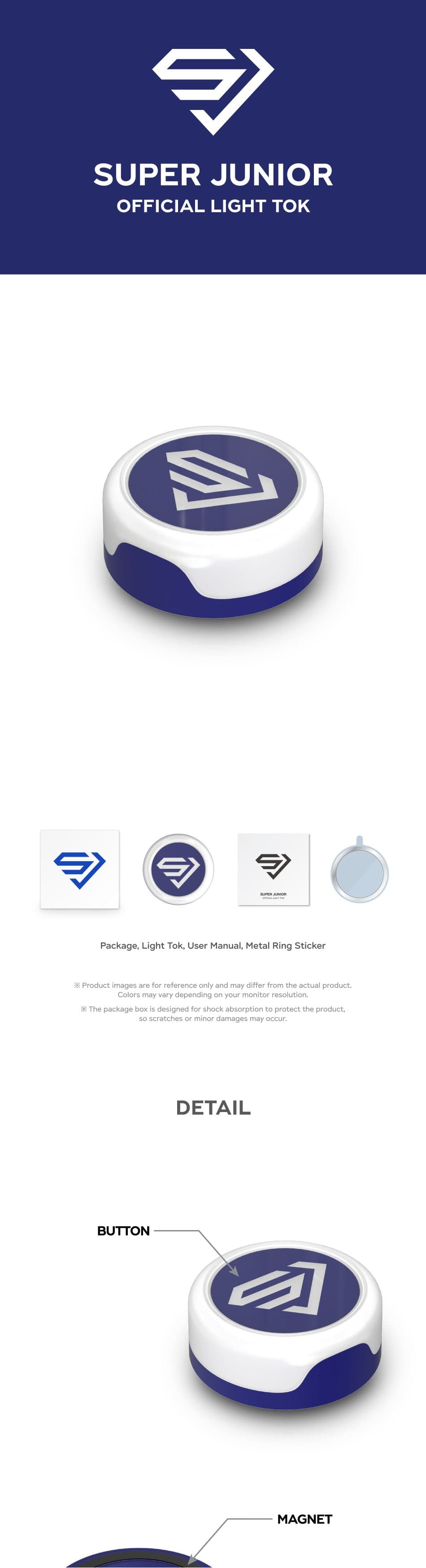 SUPER JUNIOR Official Light Tok product details