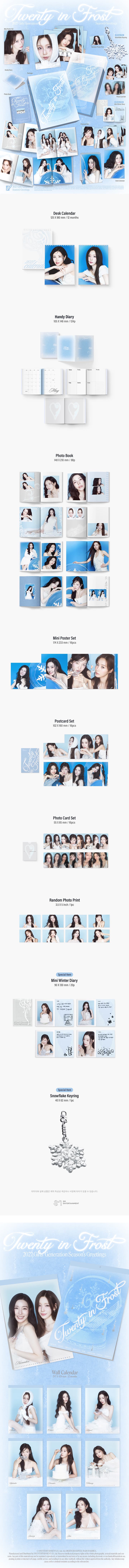 Girls' Generation 2027 Season's Greetings official contents