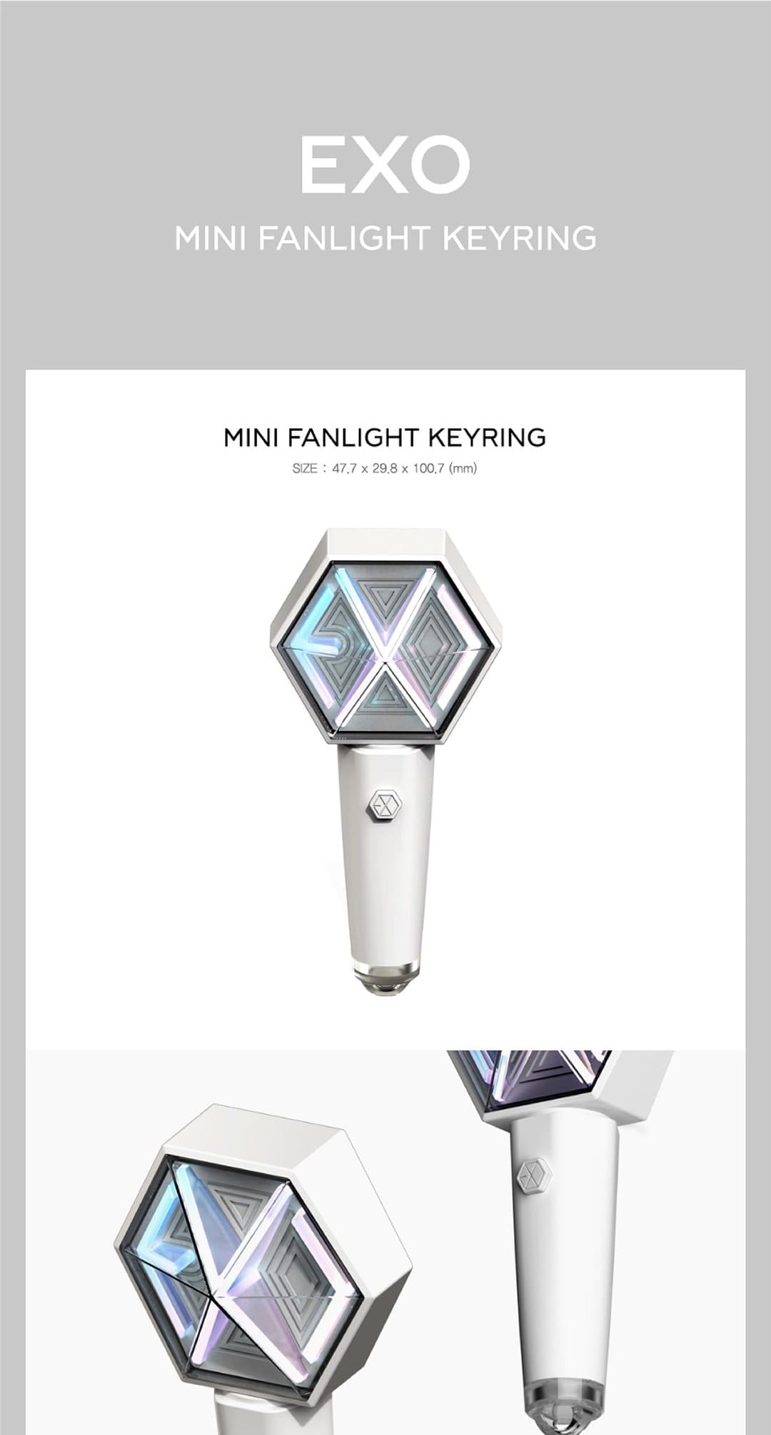 EXO Mini Fanlight Keyring product details