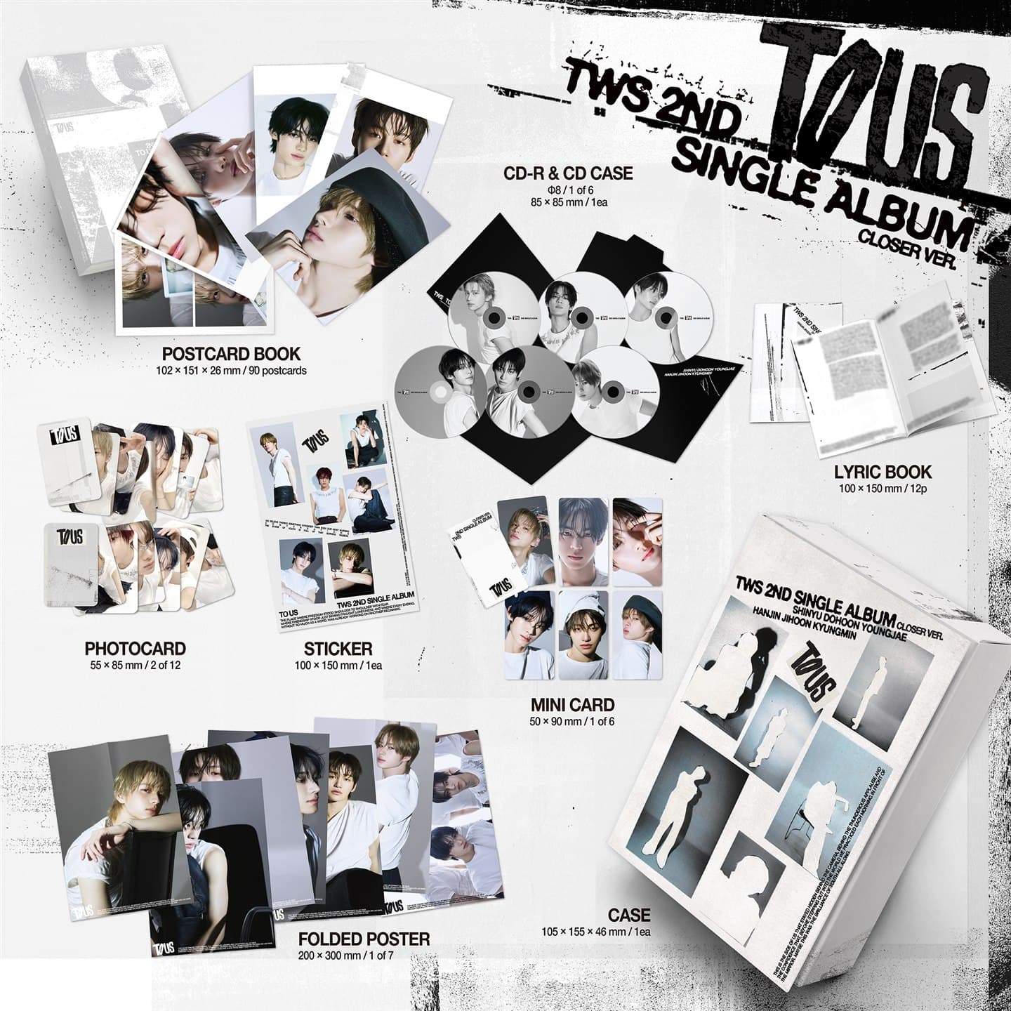 TWS 2nd Single Album TO US Closer Ver. contents