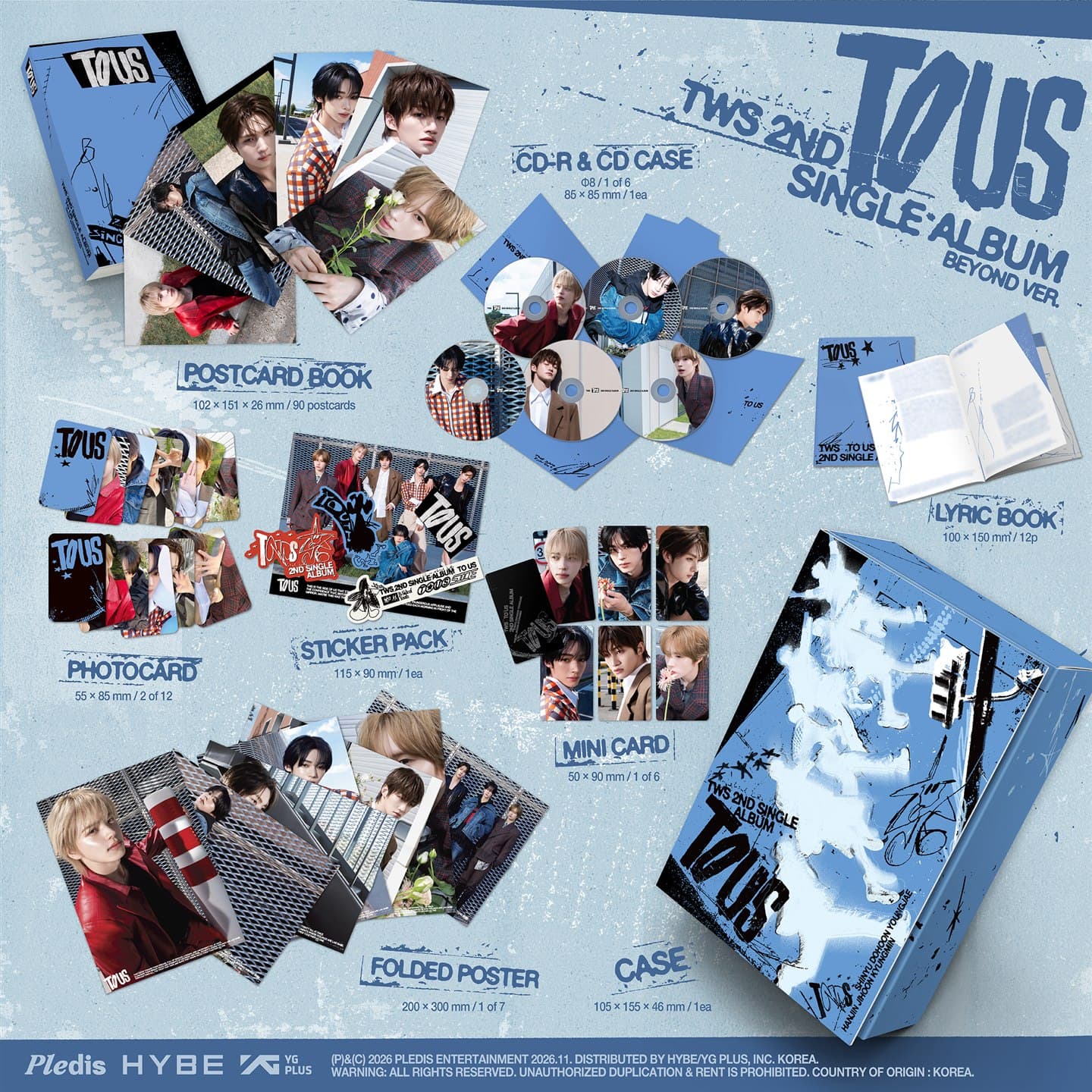 TWS 2nd Single Album TO US Beyond Ver. contents