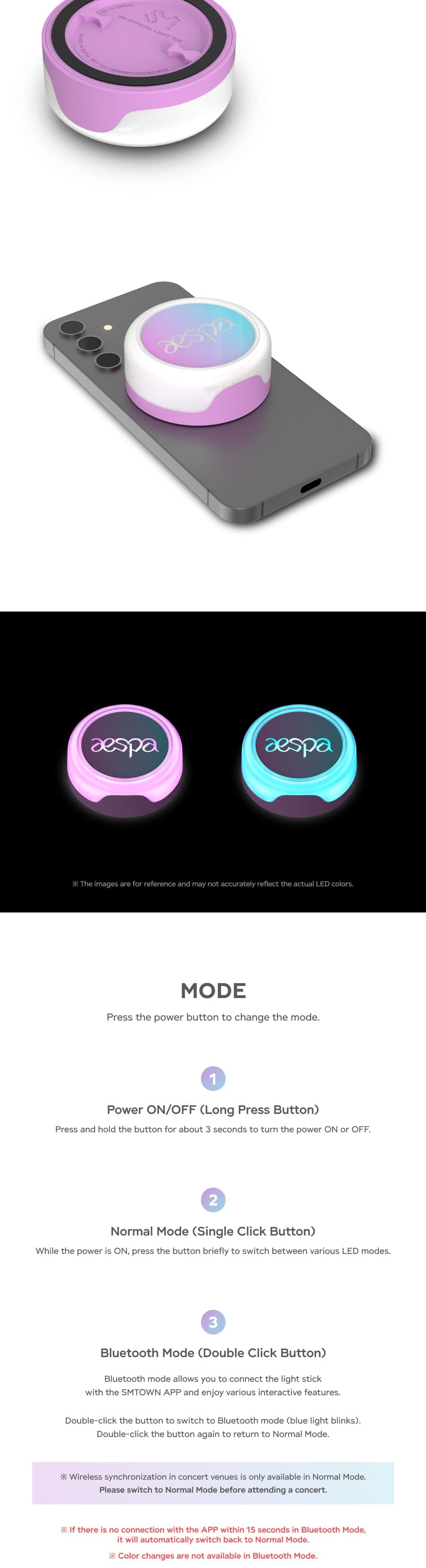 aespa Official Light Tok product details 2