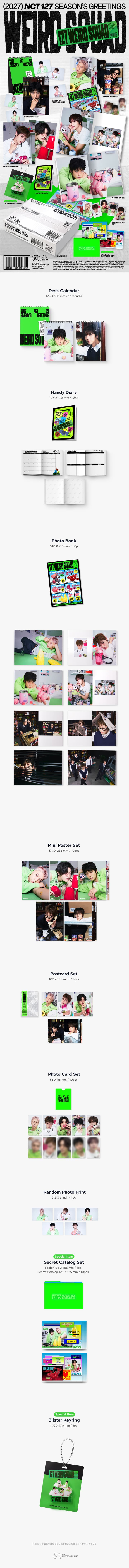 NCT 127 2027 Season's Greetings official contents