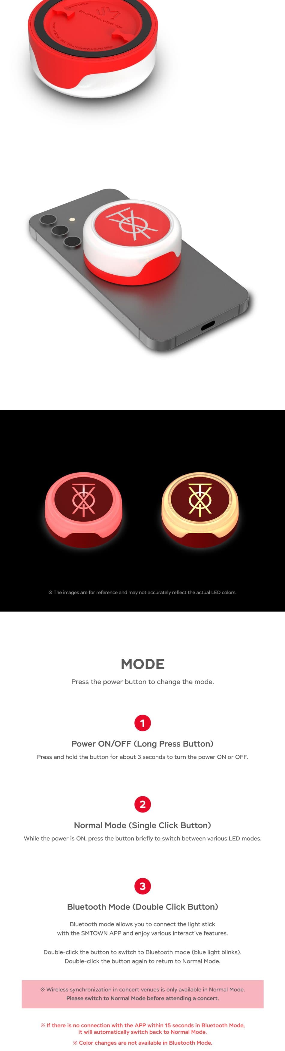 TVXQ! Official Light Tok product details 2