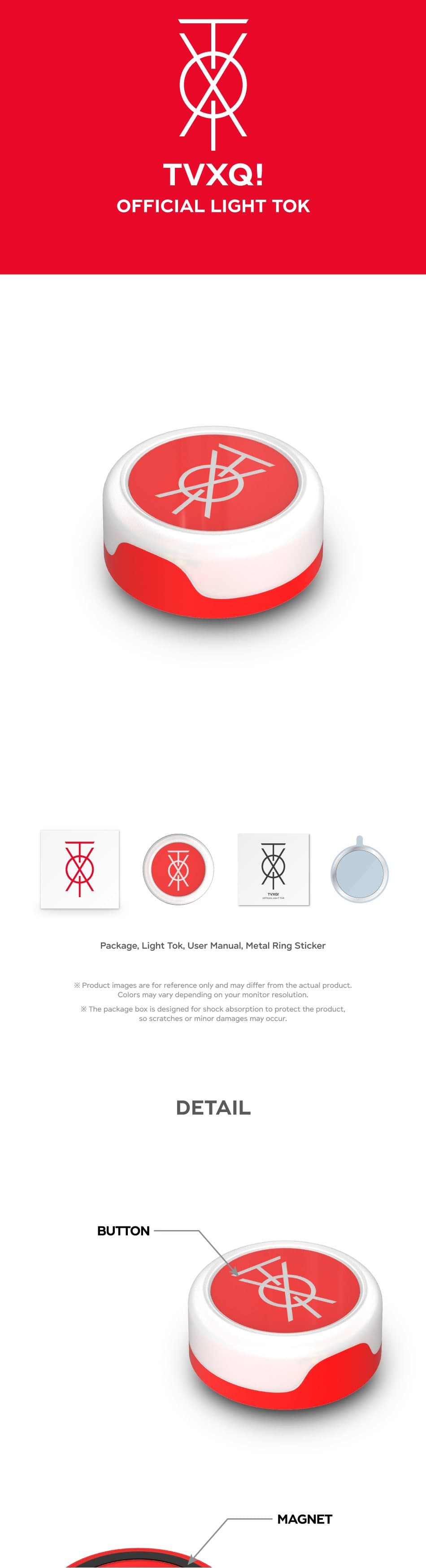 TVXQ! Official Light Tok product details