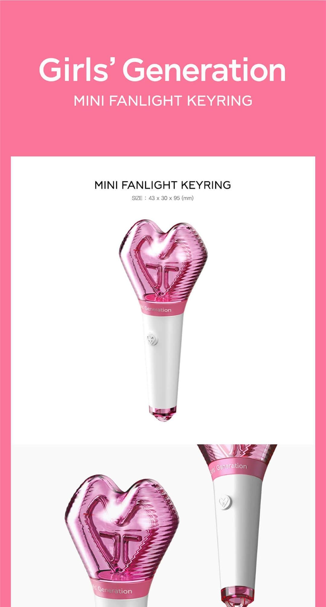 Girls' Generation Mini Fanlight Keyring product details
