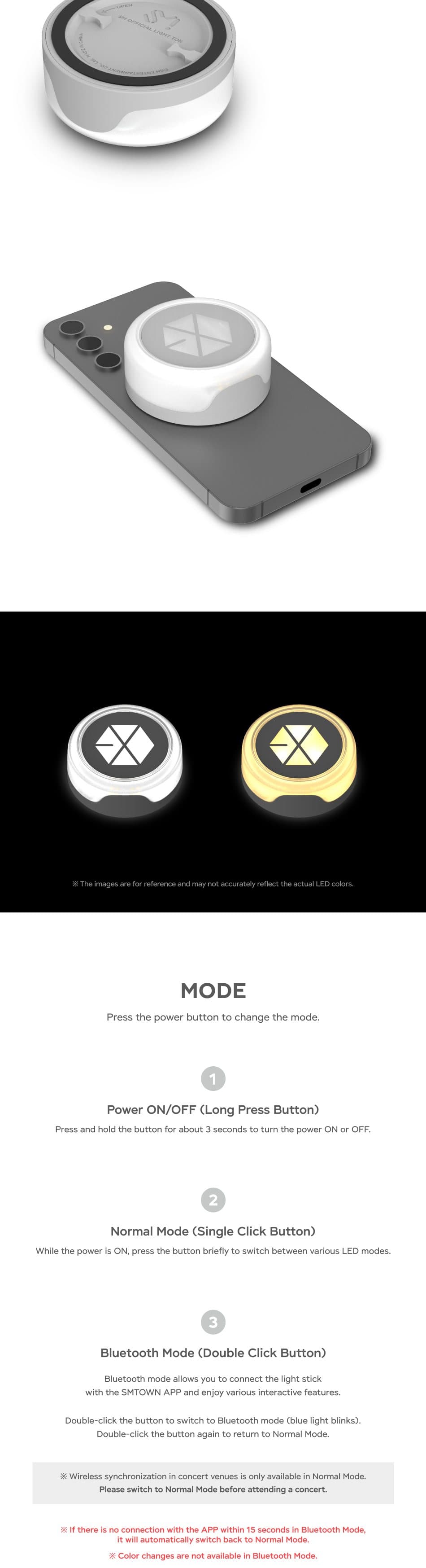 EXO Official Light Tok product details 2