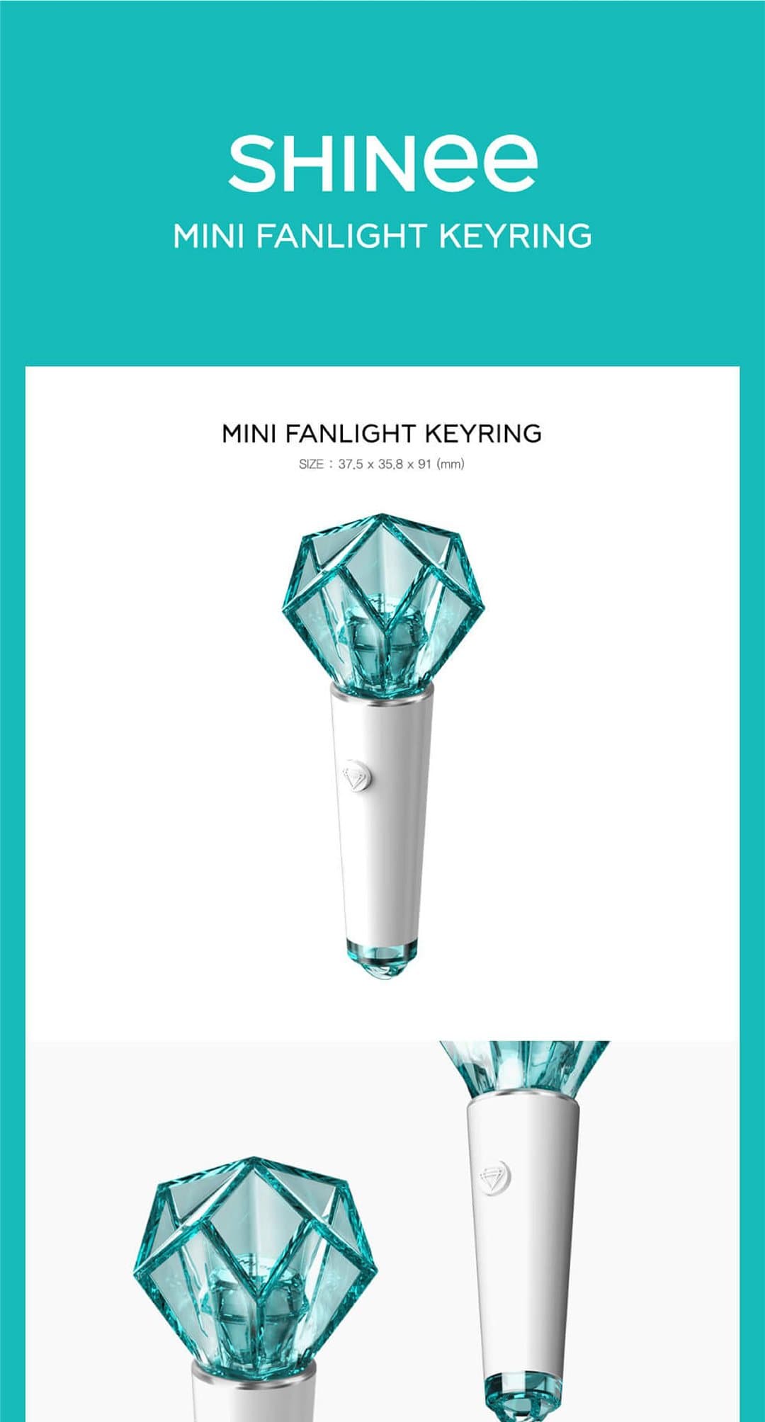 SHINee Mini Fanlight Keyring product details